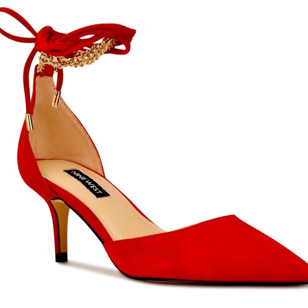 New!!! Nine West, Adora ankle wrap dress pumps,